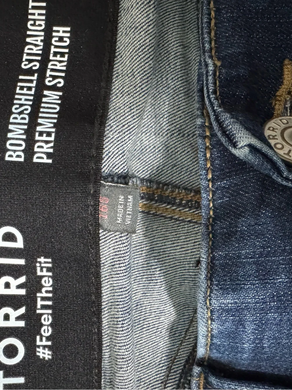 Torrid Feel The Fit Bombshell Straight Premium Stretch Jeans